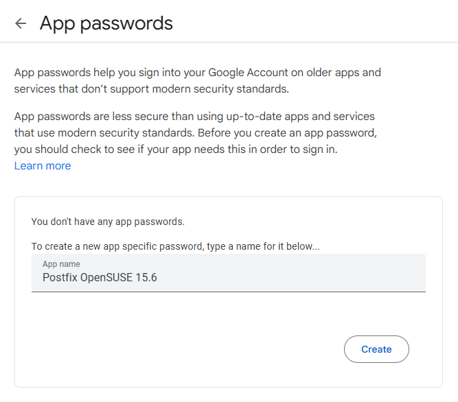 App Passwords